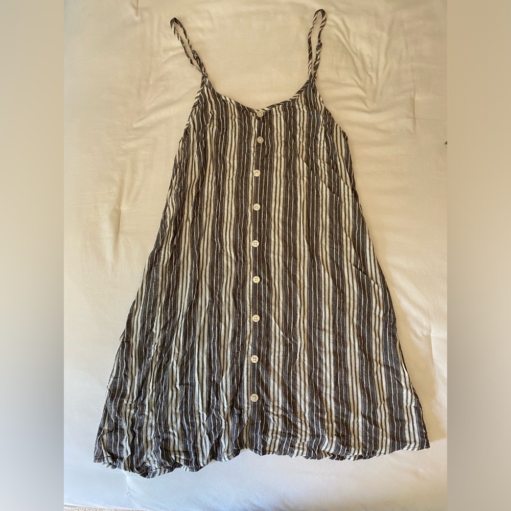 Striped Swim Suit Cover Up